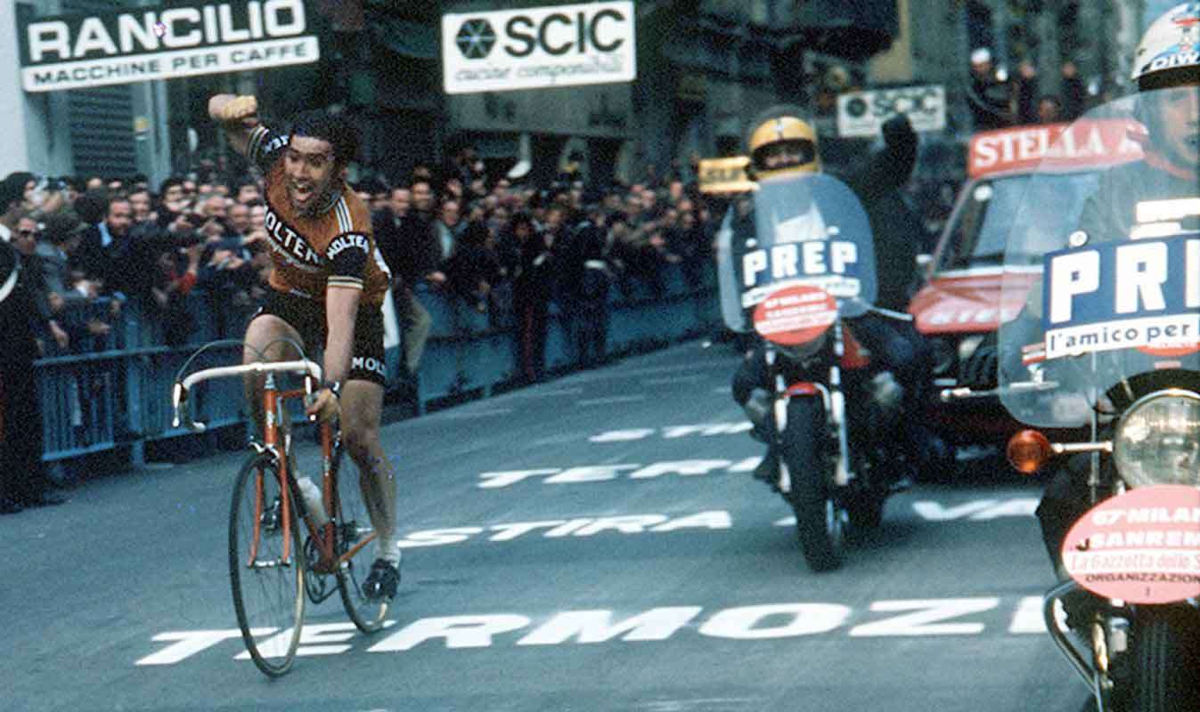 Sein erster Sieg 1966 – Eddy Merckx, der Rekordhalter. 7 Mal gewann 