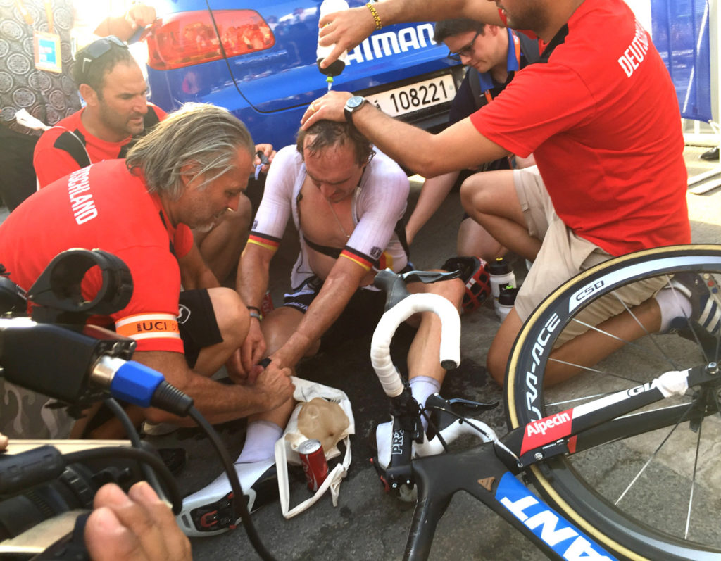 Pech, Erschöpfung, Frust – John Degenkolb gezeichnet von der Hitze (Foto: Roth&Roth)