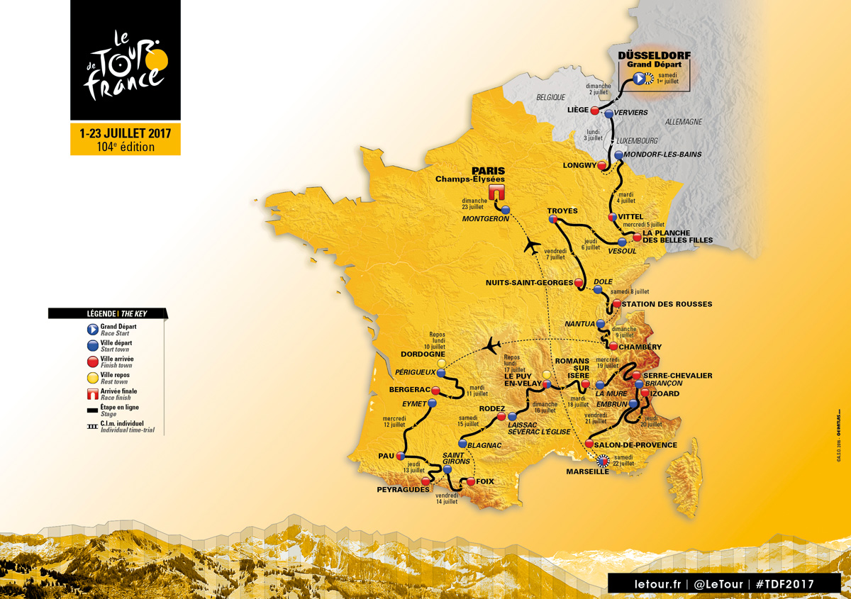 Etappenprofile Tour De France 2023 Sportschau - Image to u