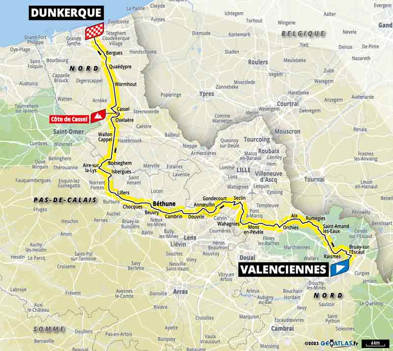 TDF2025 Die Etappen des Grand Depart der Tour de France 2025