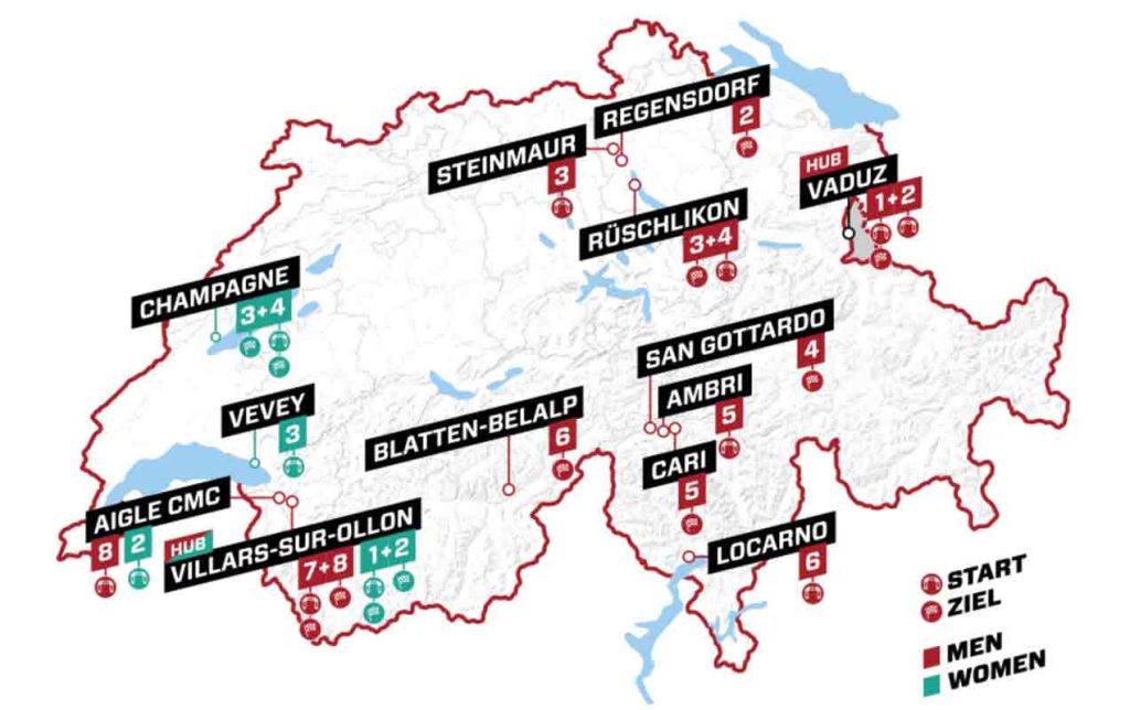 Die Etappen der Tour de Suisse 2024 cyclingmagazine